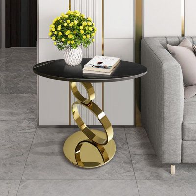 End Table UV Top With Chrome Finish | MTC-