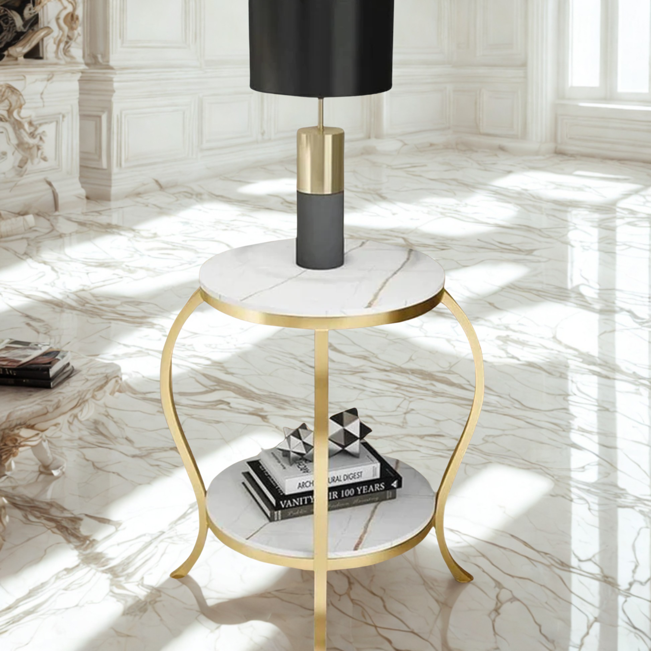 Modern Coffee Table | Modern Round Side Table for Living Room | MST-0102