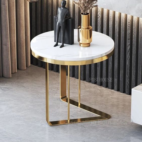 Stainless Steel Decorativ Side Table Decor with Chrome Finish|  SST-0162