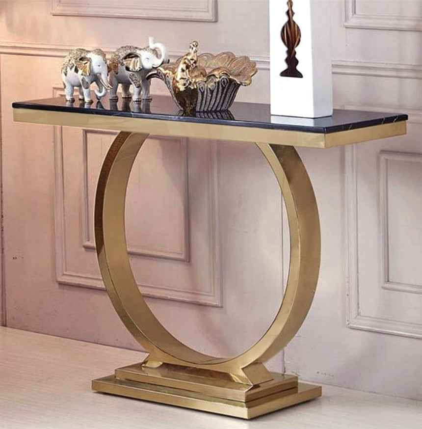 Luxury Hallway Metal Console Table European Design Living Room Furniture | MSCT-1047