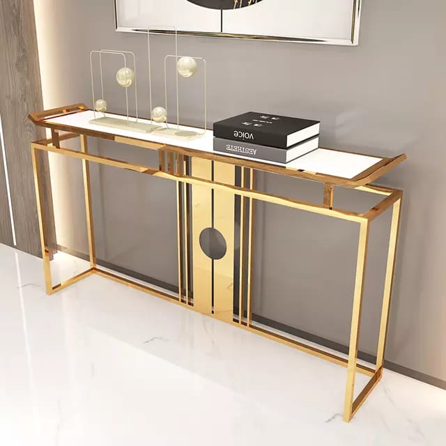 Stainless Steel Italian Style Console Table