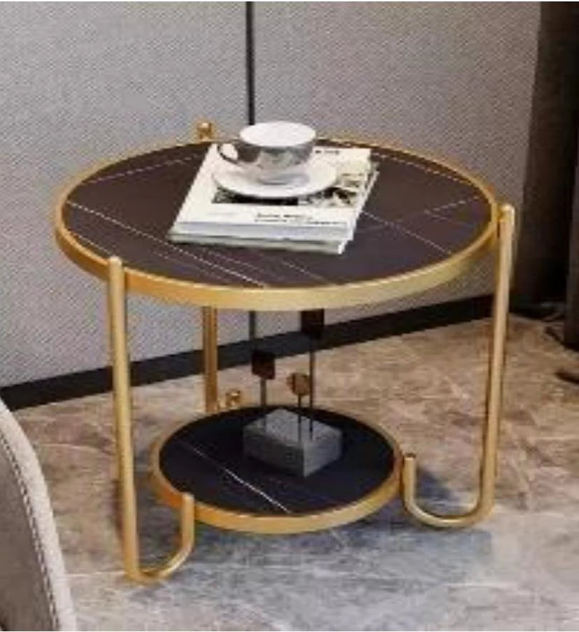 Italian  Style 2-Tier Corner Side End Table | MST-0288