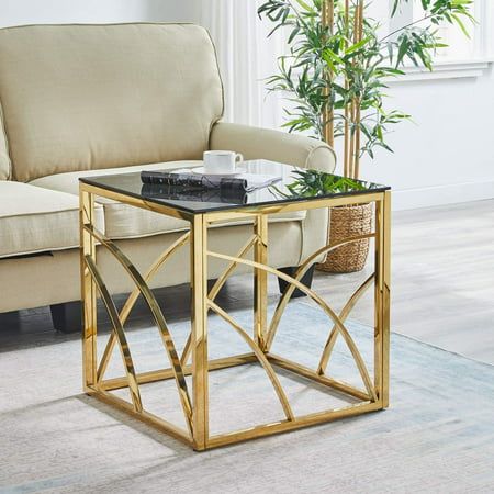 Stainless Steel Luxury Modren Gold Square Table | SST-0295