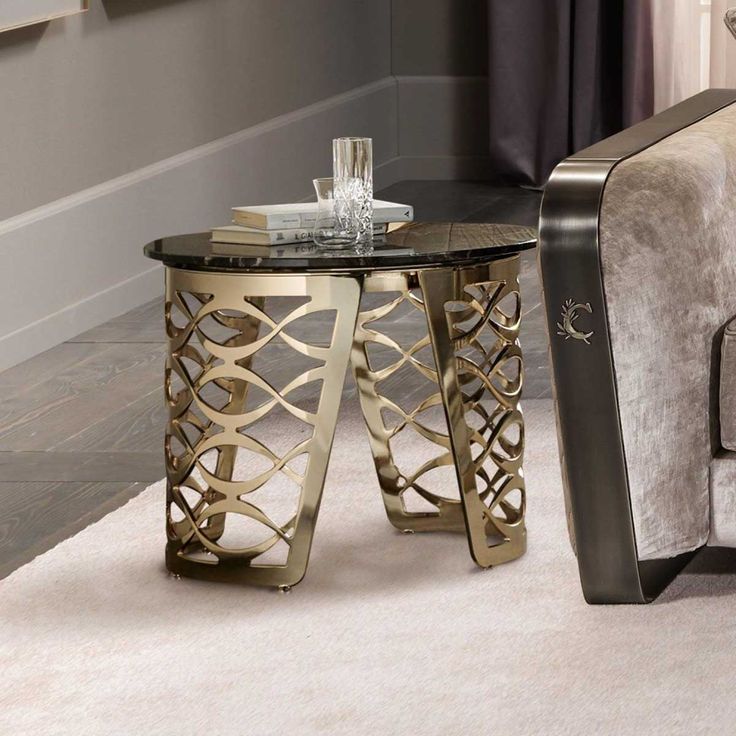 Luxury Round Coffee Table with Paint Finish Mdf Top | SST-5034