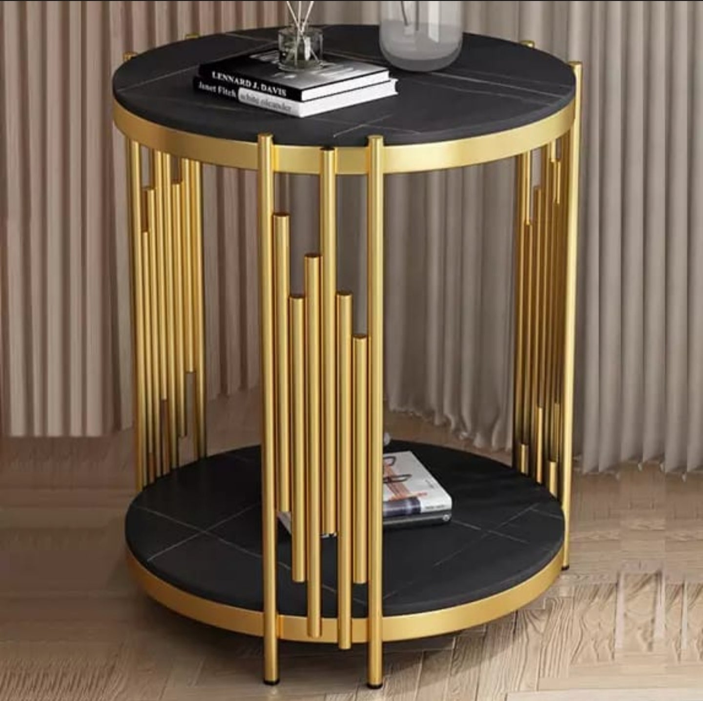 Round Top Side End Table Frame Sofa Side End Table
