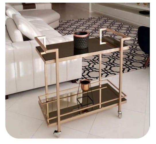 Modern Tea Trolley With Paint Finish MST-0354