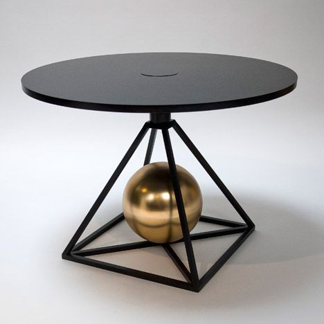 Luxury Style Black & Gold Metal Coffee Table | SST-5056