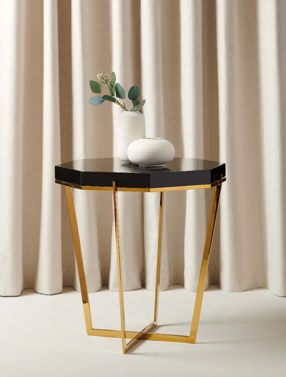 Danna End Table With Chrome Finish |MTC-