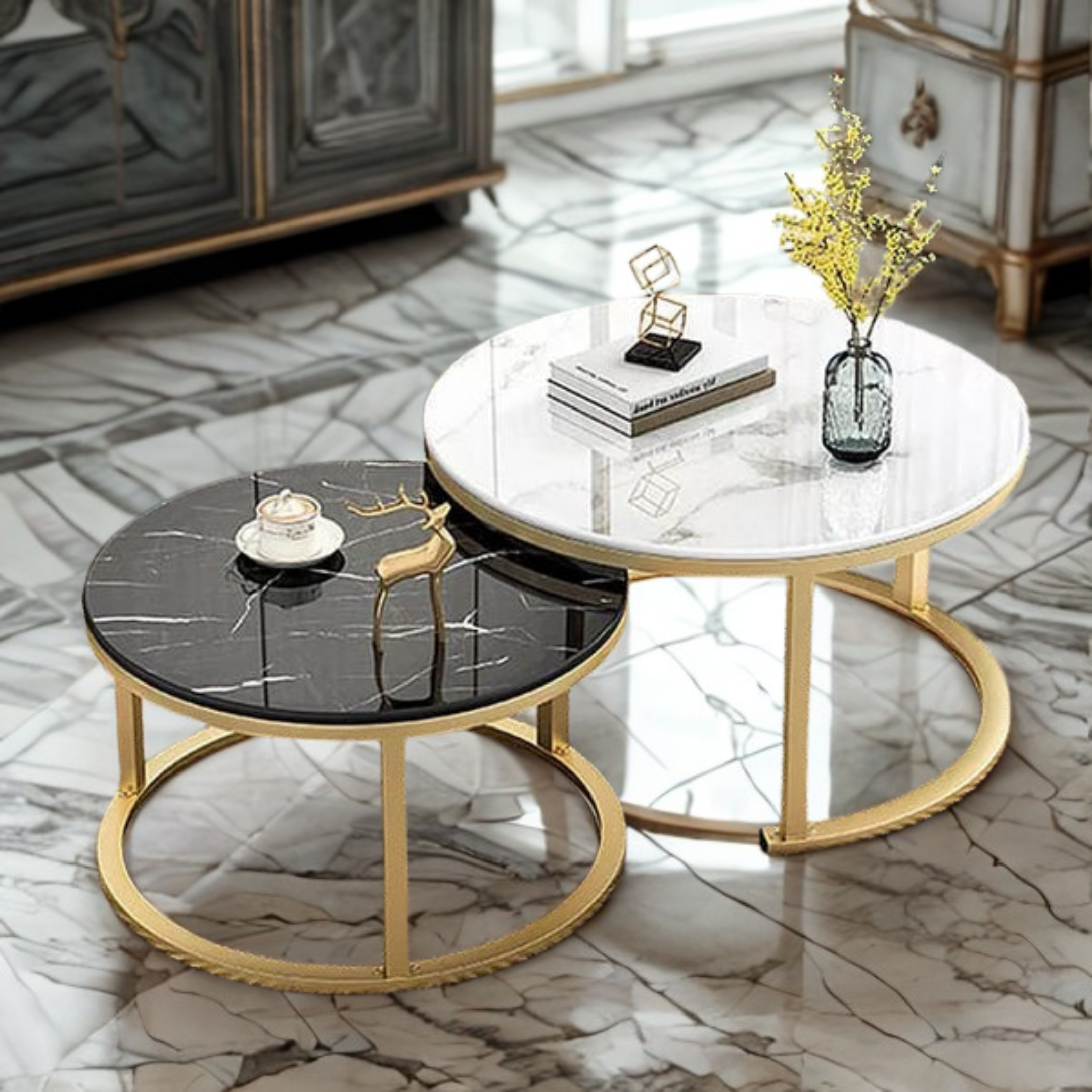 Side Table Nesting Coffee Table Set of 2 | MST-0131