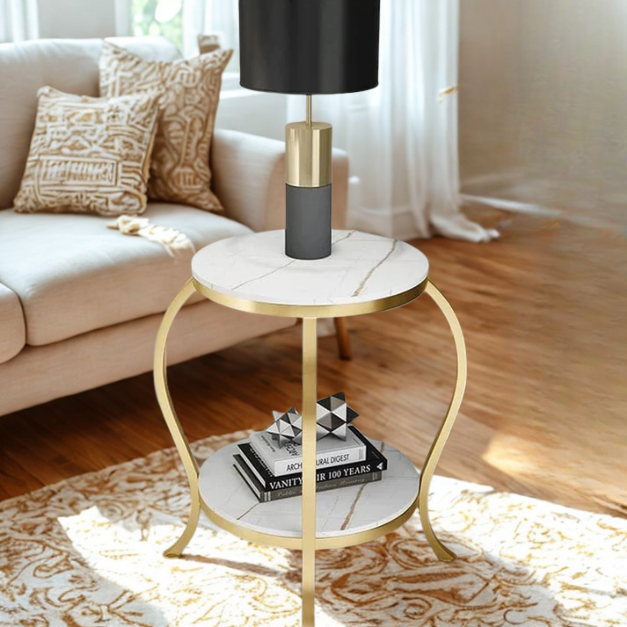 Modern Coffee Table | Modern Round Side Table for Living Room | MST-0102